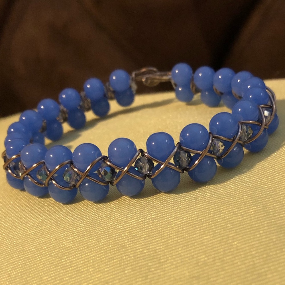 Hancrafted Wire Beaded Bracelet